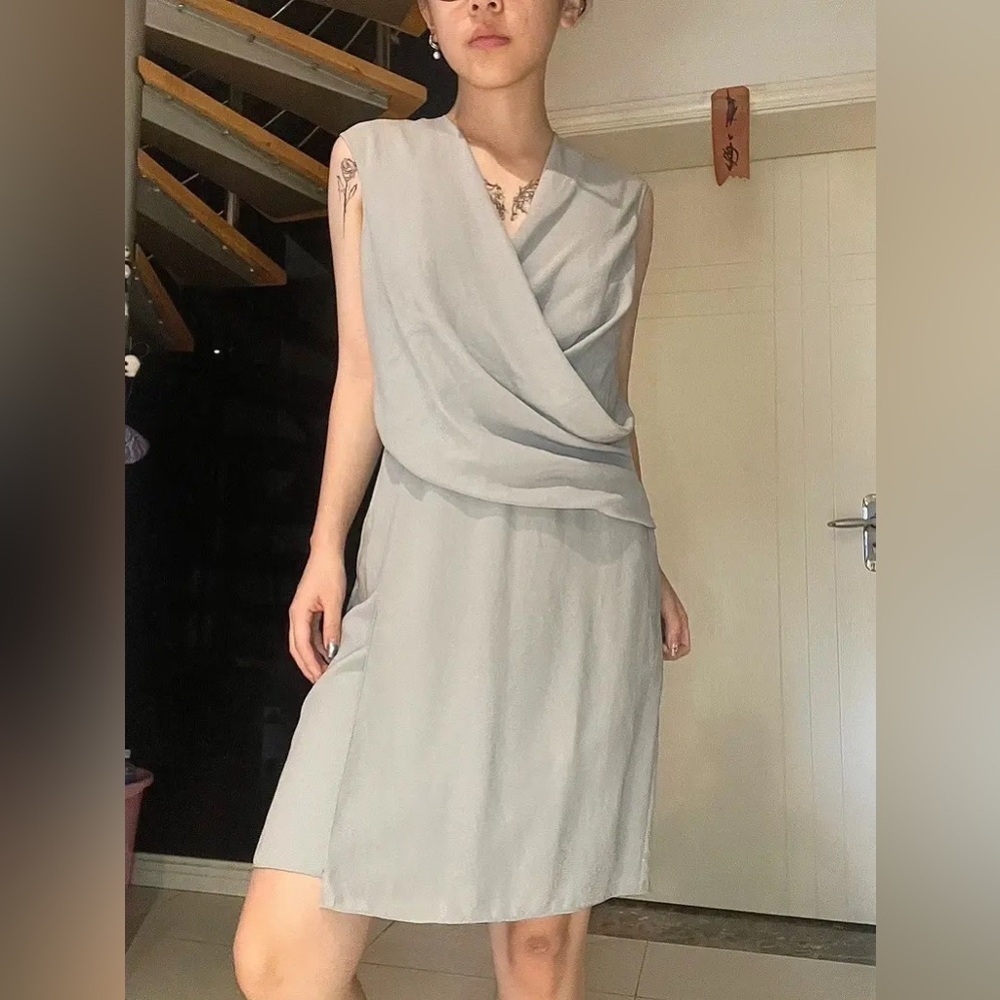 Helmut Lang Asymmetrical Dress black 10